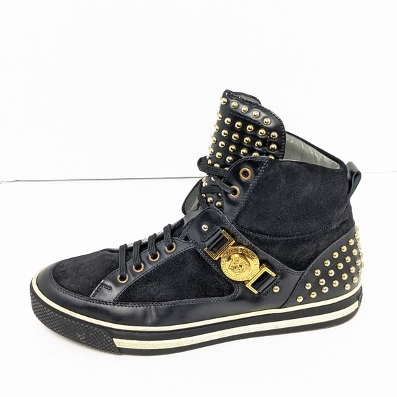 Versace studded high top sneakers - Picture 2 of 16